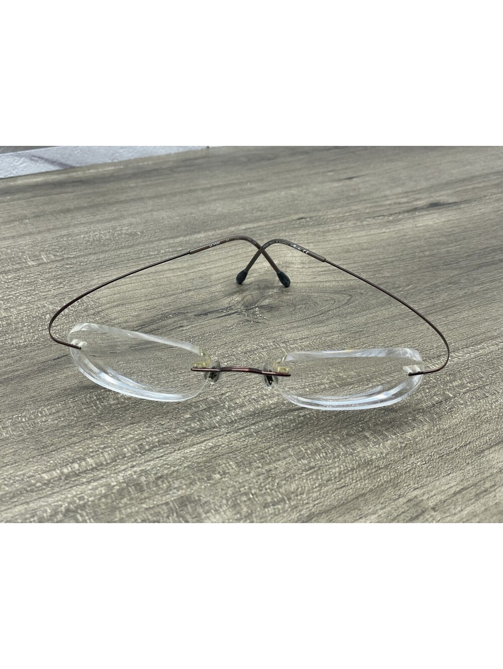Silhouette M7395 /40 6062 Titanium Brown Rimless Eyeglasses Frames 21[]50